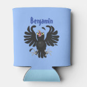 Funny Crave Rabe Cartoon Illustration Dosenkühler (Rückseite)