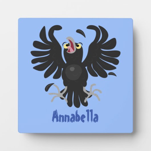 Funny Crave Rabe Cartoon Illustration Fotoplatte (Vorderseite)