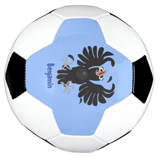 Funny Crave Rabe Cartoon Illustration Fußball (Gedreht)