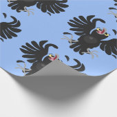 Funny Crave Rabe Cartoon Illustration Geschenkpapier (Ecke)