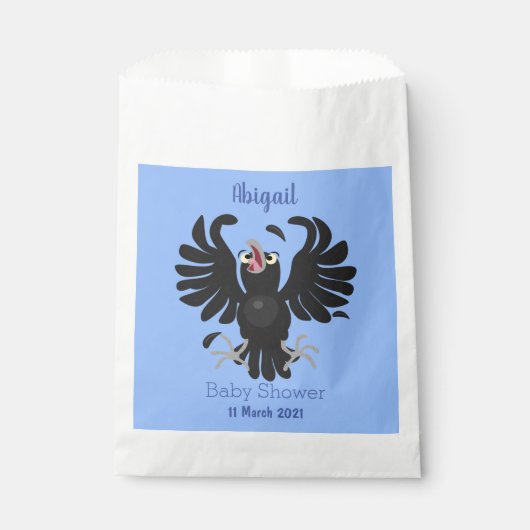 Funny Crave Rabe Cartoon Illustration Geschenktütchen (Vorderseite)