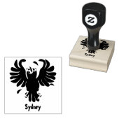 Funny Crave Rabe Cartoon Illustration Gummistempel (Stempel)