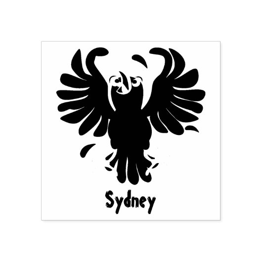 Funny Crave Rabe Cartoon Illustration Gummistempel (Prägung)