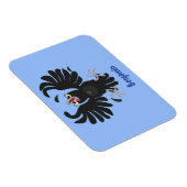 Funny Crave Rabe Cartoon Illustration Magnet (Rechte Seite)