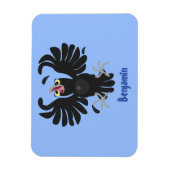 Funny Crave Rabe Cartoon Illustration Magnet (Vertikal)