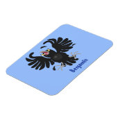 Funny Crave Rabe Cartoon Illustration Magnet (Linke Seite)