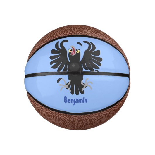 Funny Crave Rabe Cartoon Illustration Mini Basketball (Vorderseite)