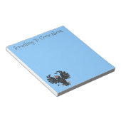 Funny Crave Rabe Cartoon Illustration Notizblock (angewinkelt)