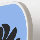 Funny Crave Rabe Cartoon Illustration Pickleball Schläger (Linke Seite)