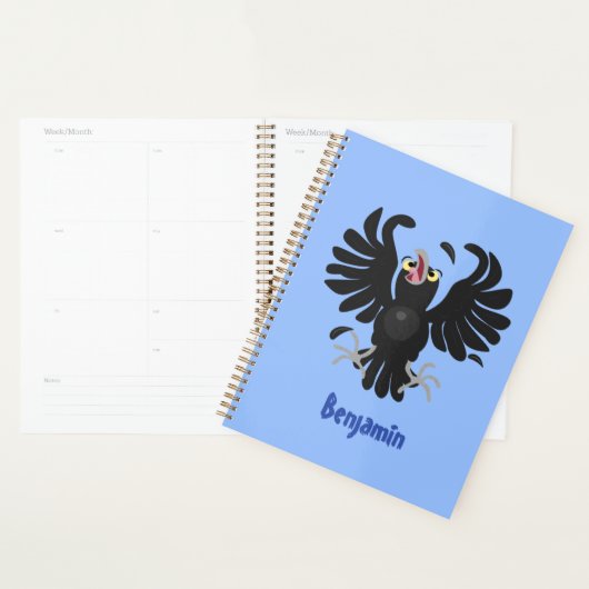 Funny Crave Rabe Cartoon Illustration Planer (Anzeige)