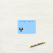 Funny Crave Rabe Cartoon Illustration Post-it Klebezettel (Auf Schreibtisch)