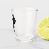 Funny Crave Rabe Cartoon Illustration Schnapsglas (Rechts)