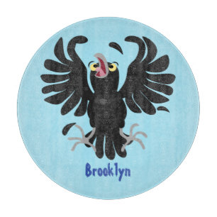 Funny Crave Rabe Cartoon Illustration Schneidebrett