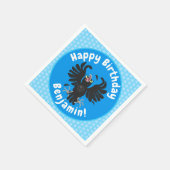 Funny Crave Rabe Cartoon Illustration Serviette (Ecke)