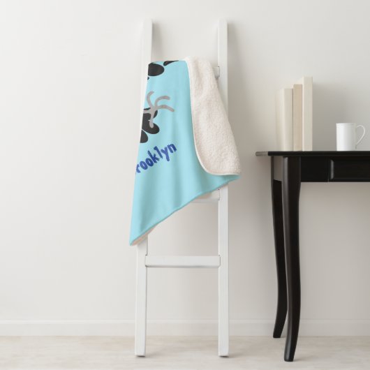 Funny Crave Rabe Cartoon Illustration Sherpadecke (Beispiel)