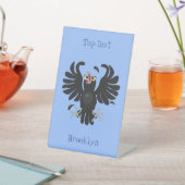 Funny Crave Rabe Cartoon Illustration Sockelschild (In SItu)