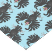 Funny Crave Rabe Cartoon Illustration Tischdecke (Schrägansicht)