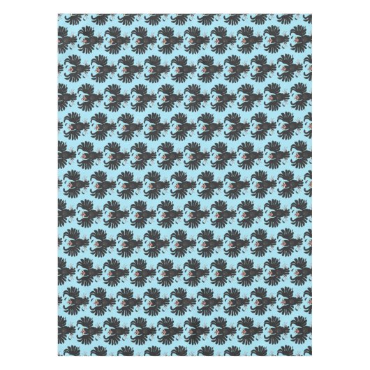 Funny Crave Rabe Cartoon Illustration Tischdecke (Vorderseite)