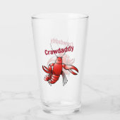 Funny Crawdaddy Red Crayfish Glas (Rückseite)