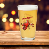 Funny Crawdaddy Red Crayfish Glas
