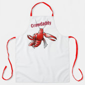 Funny Crawdaddy Red Crayfish Schürze (Vorderseite)