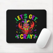 Funny Crawfish Costume Lasse Cray Cray Mardi Gr Mousepad (Mit Mouse)