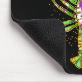 Funny Crawfish Jester Beads Funny Mardi Gras Men W Mousepad (Ecke)