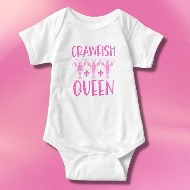 Funny Crawfish Queen - Crawfish Boil Baby Bodysuit Baby Strampler (Von Creator hochgeladen)