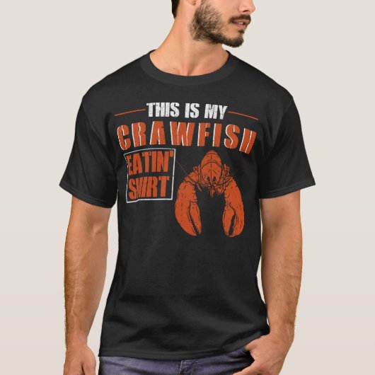 Funny Crawfish Season Boil Crawfish Eislaufen T-Shirt (Vorderseite)