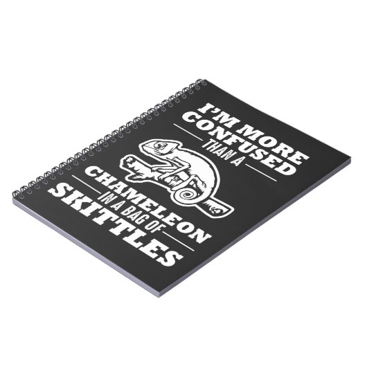 Funny Crawler Pun Chameleon Reptile Lizard Notizblock (Linke Seite)