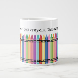 Funny Crayon Artist Desk Pencil Tasse