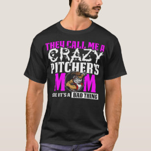 Funny Crazy Baseball Pitchers Mama Babe Tasche  T-Shirt