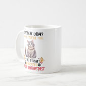 Funny Crazy Cat Lady Sprichwort Kaffeetasse (Vorderseite Links)