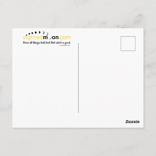 Funny Crazy Cat Spaß Postkarte (Rückseite)