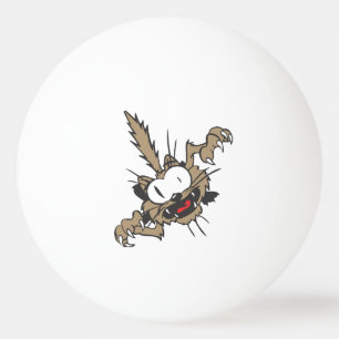 Funny Crazy Cat Tischtennisball