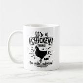 Funny Crazy Chicken Lady Gaben Farm Egge Bauer Kaffeetasse (Links)