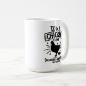 Funny Crazy Chicken Lady Gaben Farm Egge Bauer Kaffeetasse (VorderseiteRechts)