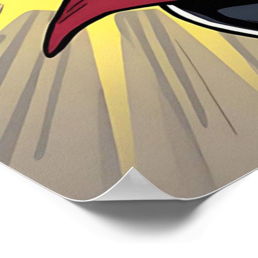 Funny Crazy Chihuahua Poster (Ecke)