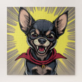 Funny Crazy Chihuahua Puzzle (Vertikal)