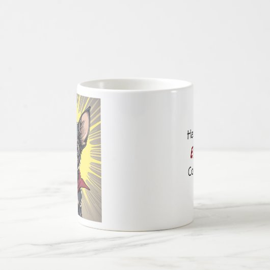 Funny Crazy Chihuahua Zitat Kaffeetasse (Mittel)