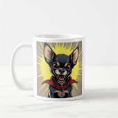 Funny Crazy Chihuahua Zitat Kaffeetasse (Links)