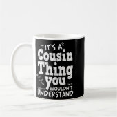 Funny Crazy Cousin Crew Family Matching Group Blac Kaffeetasse (Links)