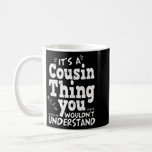 Funny Crazy Cousin Crew Family Matching Group Blac Kaffeetasse (Links)