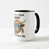 Funny Crazy Cow Tasse (VorderseiteRechts)
