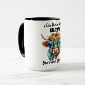 Funny Crazy Cow Tasse (Vorderseite Links)