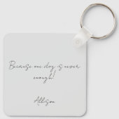 Funny Crazy Dog Lady Schlüsselanhänger (Rückseite)