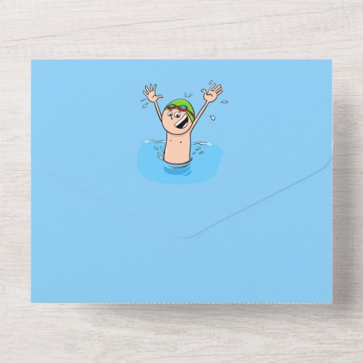 FUNNY Crazy Family Wiedersehen Einladung (Rückseite)