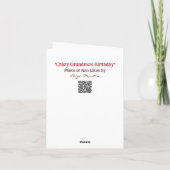 Funny Crazy Grandmas Geburtstag Karte (Rückseite)