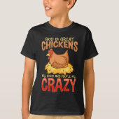 Funny Crazy Hühnchen Lover Geschenk Hen Spaß T-Shirt (Vorderseite)