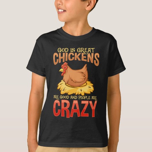 Funny Crazy Hühnchen Lover Geschenk Hen Spaß T-Shirt (Vorderseite)